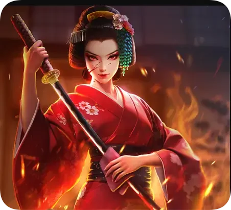 Main Geisha's Revenge uang asli Logo brand Geisha's Revenge untuk kartu ajakan bermain