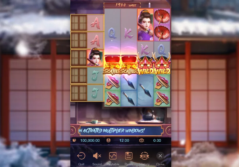 Tema Geisha's Revenge Tangkapan layar tema Jepang slot Geisha's Revenge